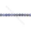 Frosted Dumortierite AA Beads Strand  Round  Diameter 6mm  hole 1mm  about 64 beads/strand 15~16"