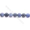 Frosted Dumortierite AA Beads Strand  Round  Diameter 10mm  hole 1mm  about 38 beads/strand 15~16"