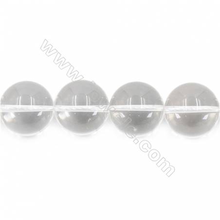 Natural Rock Crystal Beads Strand  Round  Diameter 20mm  hole 1.5mm  about 20 beads/strand 15~16"