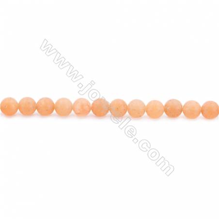 Frosted Red Aventurine Beads Strand Faceted Round  Diameter 6mm  hole 1mm  about 66 beads/strand 15~16"