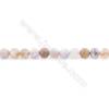 Frosted Fossil Coral Agate Beads Strand  Round  Diameter 6mm  hole 1mm  about 65 beads/strand 15~16"