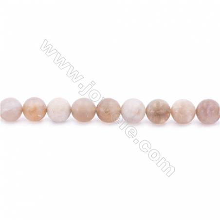 Frosted Fossil Coral Agate Beads Strand  Round  Diameter 8mm  hole 1mm  about 48 beads/strand 15~16"