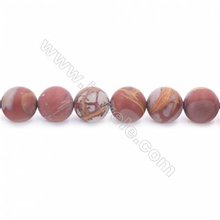Frosted Noreena jasper Beads Strand  Round  Diameter 12mm  hole 1.5mm  about 33 beads/strand 15~16"
