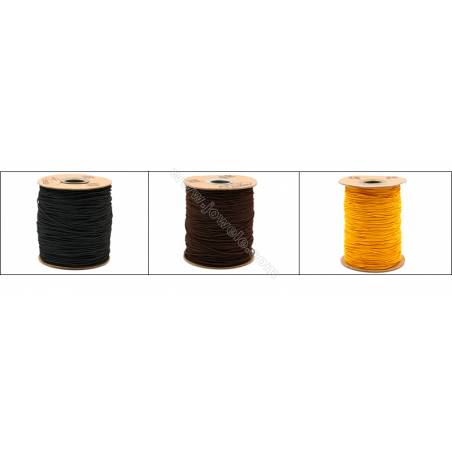 Cordon élastique  avec l''extérieur en nylon et caoutchouc à l''intérieur couleur mixte diamètre du fil 1.2mm 183mètres/bobine