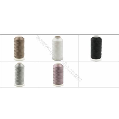 Multi-Color Polyester Braided Threads  0.2mm 1000 Meters / Coil