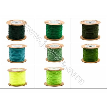 Braided Wire Nylon Threads  Green 72 Series  Wire Diameter 0.8mm 82 Meters / Coil