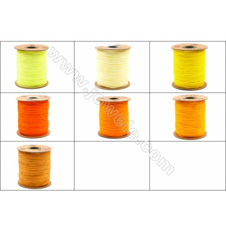 Braided Wire Nylon Threads  Yellow A Series  Wire Diameter 1.0mm 228 Meters / Coil