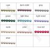 Multi-Color Plated Matte Shell Pearl Round Beads Strand  6mm Hole 0.8mm About 66 Beads/Strand 15~16"