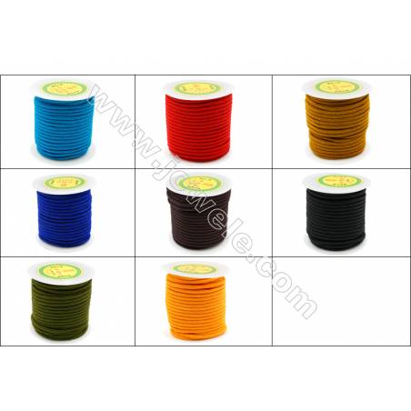 Nylon Threads  Mixed Color  Wire Diameter 4.0mm  25 Meters / Coil