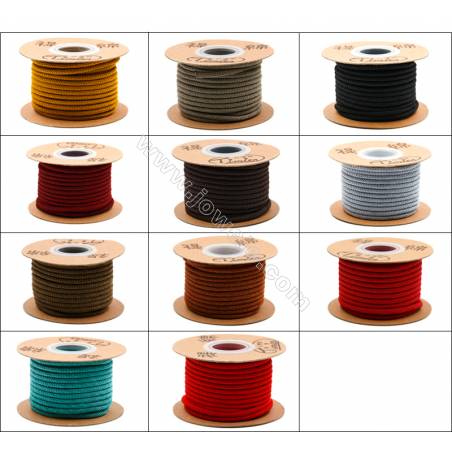 マルチカラーシリーズ　ナイロンミラノ糸　糸の幅約3mm　x8メートル/ロール