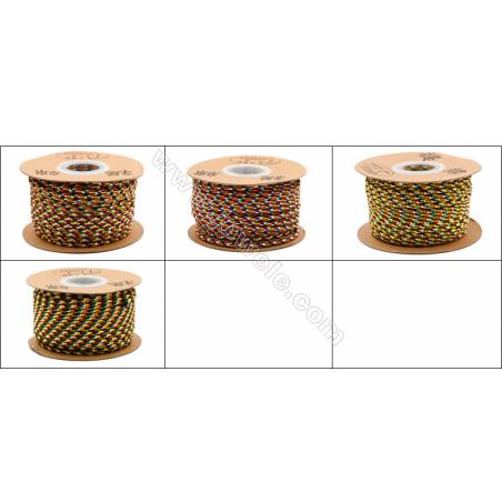 Multicolor Braided Wire Nylon Threads   540 Series  Wire Diameter 2.5mm 29 Meters / Coil