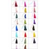Nylon Tassel Decoration Pendant  Multicolored  Length 88mm  10pcs/pack