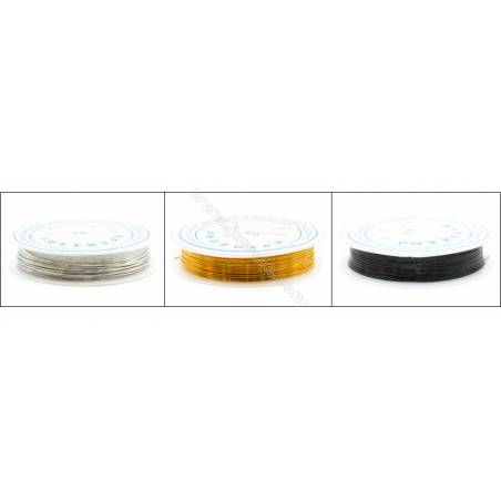 Multi-Color Brass  Wire Diameter 0.6mm  6 Meters/Coil  10Coils/Pack
