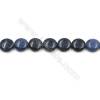 (A-Klasse) schwarzer Punkt blaue Stein rechteckige Perle  Durchmesser 15mm  Durchmesser des Loch 0,7mm   15~16"/ Strang