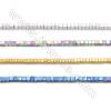 Бусы  "Гематит"  разные цвета(электропокрытие)  квадратные размер 1х1х1мм  отв.0.6мм  примерно 400 бусинок/нитка  длина длина 39