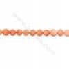 Multi-Color Dyed Coral Flat Round Beads Strand Size 4x6mm Hole 0.7mm About 68 Beads/Strand 15~16"