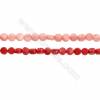 Various Colors Coral Flat Round Beads Strands, Dyed, Size 3x4mm, Hole 0.6mm, about 95 pcs/strand 15~16"