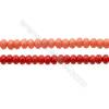 Various Colors Coral Abacus Beads Strands, Dyed, Size 3x5mm, Hole 0.7mm, about 120 pcs/strand 15~16"
