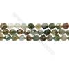 Grüne Blume Chalcedon Perlenkette Stern Schnittwinkel  10x10mm Durchmesser des Loch 1mm  15~16" / Strang