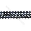黑点蓝石切角串珠 星形 尺寸 8x8毫米 孔徑 0.8毫米 15~16"/條