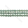 Natural Green Aventurine Beads Strands, Star Cut Faceted, Size 6x6mm, Hole 0.8mm, 15~16”/strand