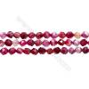 Natürliches Rosa Sardonyx Perlenkette Stern Schnittwinkel   8x8mm, Loch1mm, 15~16" x1 Strang