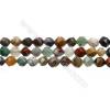 Mixed Gemstone Beads Strands, Star Cut Faceted, Size 8x8mm, Hole 0.8mm, 15~16"/strand