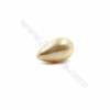 Perle colorate di conchiglia di Eletroplating, a goccia d'acqua, dimensioni 12x21 mm, foro 0,8 mm, 10 pezzi/confezione