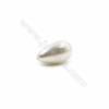 Perle colorate di conchiglia di Eletroplating, a goccia d'acqua, dimensioni 12x21 mm, foro 0,8 mm, 10 pezzi/confezione