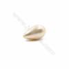 Perles nacrée semi-percées galvanoplastie  multicolore  goutte  Taille 12x21mm  trou 0.8mm  10pcs/paquet
