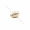 Perles nacrée semi-percées galvanoplastie  multicolore  goutte  Taille 6x9mm  trou 0.8mm  20pcs/paquet