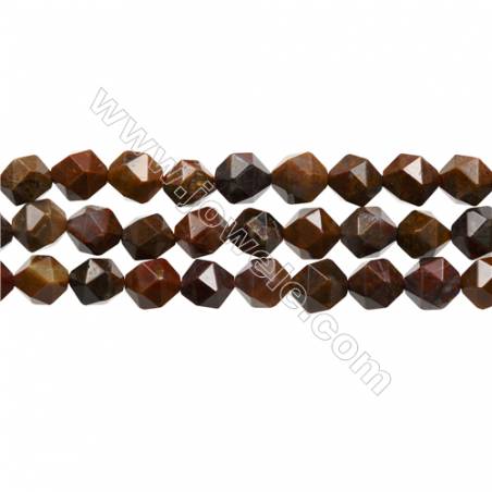 Mexican Crazy Lace Agate Beads Strand, Star Cut Faceted, Size 10x10mm, Hole 1mm, 15~16"/strand