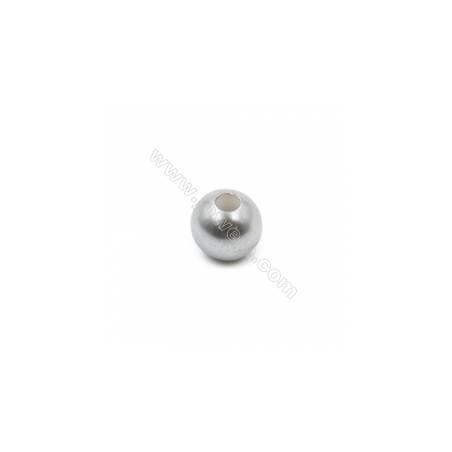 Perles nacrée galvanoplastie  multicolore  ronde  Taille 10mm de diamètre  trou 2.5mm  20pcs/paquet