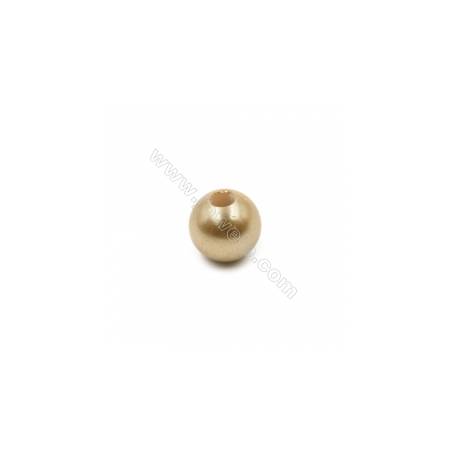 Bunt Muschel Perlen  rund  galvanisch  Durchmesser 10mm  Loch 2 5mm  20 Stck/Packung