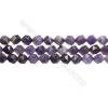 Dog-teeth Amethyst Beads Strands, Star Cut Faceted, Size 10x10mm, Hole 0.8mm, 15~16”/strand