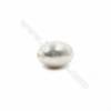 Eletroplating Multi-color Shell Pearl Half-drilled Beads Oval Size 15x20mm Hole 1mm 8pcs/Pack