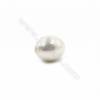 Perle colorate di conchiglia Eletroplating, ovali, dimensioni 8x10 mm, foro 1 mm, 10 pezzi/confezione