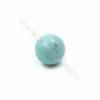 Multi-Color Eletroplating Shell Pearl Half-drilled Beads Round Diameter 14mm Hole 1mm  20pcs/Pack