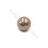 Perles nacrée semi-percées galvanoplastie  multicolore  ronde  Taille 16mm de diamètre  trou 0.8mm  10pcs/paquet