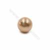 Bunt Muschel halb gebohrte Perlen  galvanisch  rund  Durchmesser 13mm  Loch 0.8mm  40 Stck/Packung