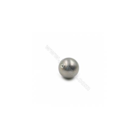 Multi-Color Eletroplating Shell Pearl Half-drilled Beads Round Diameter 13mm Hole 0.8mm  20pcs/Pack