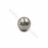 Bunt Muschel halb gebohrte Perlen  galvanisch  rund  Durchmesser 13mm  Loch 0.8mm  20 Stck/Packung