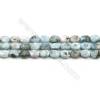 Natural Copper Pectolite /Larimar Beads Strands, Oval, Size 7x8mm, Hole 0.8mm, 15~16"/strand