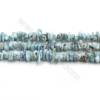 Natural Copper Pectolite/ Larimar Beads Strands, Chips, Size 4~6x4~10mm, Hole 0.8mm, 15~16"/strand