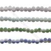 Handmade Mix Color Porcelain/Ceramic Beads Strands, Oval, Size 9x12mm, Hole 3mm, about 35 beads/strand