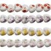 Handmade Mix Color Porcelain/Ceramic Beads Strands, Heart, Size 18x20mm, Hole 3mm, about 20 beads/strand