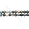 Natural Copper Pectolite/ Larimar Beads Strands, Round, Size 10mm, Hole 1mm, 15~16"/strand