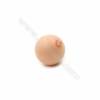 Perles nacrée semi-percées galvanoplastie  multicolore  ronde mate  Taille 16mm de diamètre  trou 1.0mm  10pcs/paquet