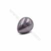 Perle colorate di conchiglia di Eletroplating, a goccia d'acqua, dimensioni 18x23 mm, foro 0,8 mm, 8 pezzi/confezione