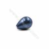 Multi-Color Eletroplating Shell Pearl Half-drilled Beads Teardrop Size 14x19mm Hole 0.8mm 10pcs/Pack